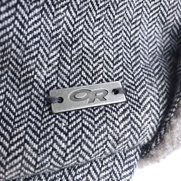 Outdoor Research Trapper Hat Size Small w/ Ear Flaps Wool Blend Herringbone - Picture 6 of 11